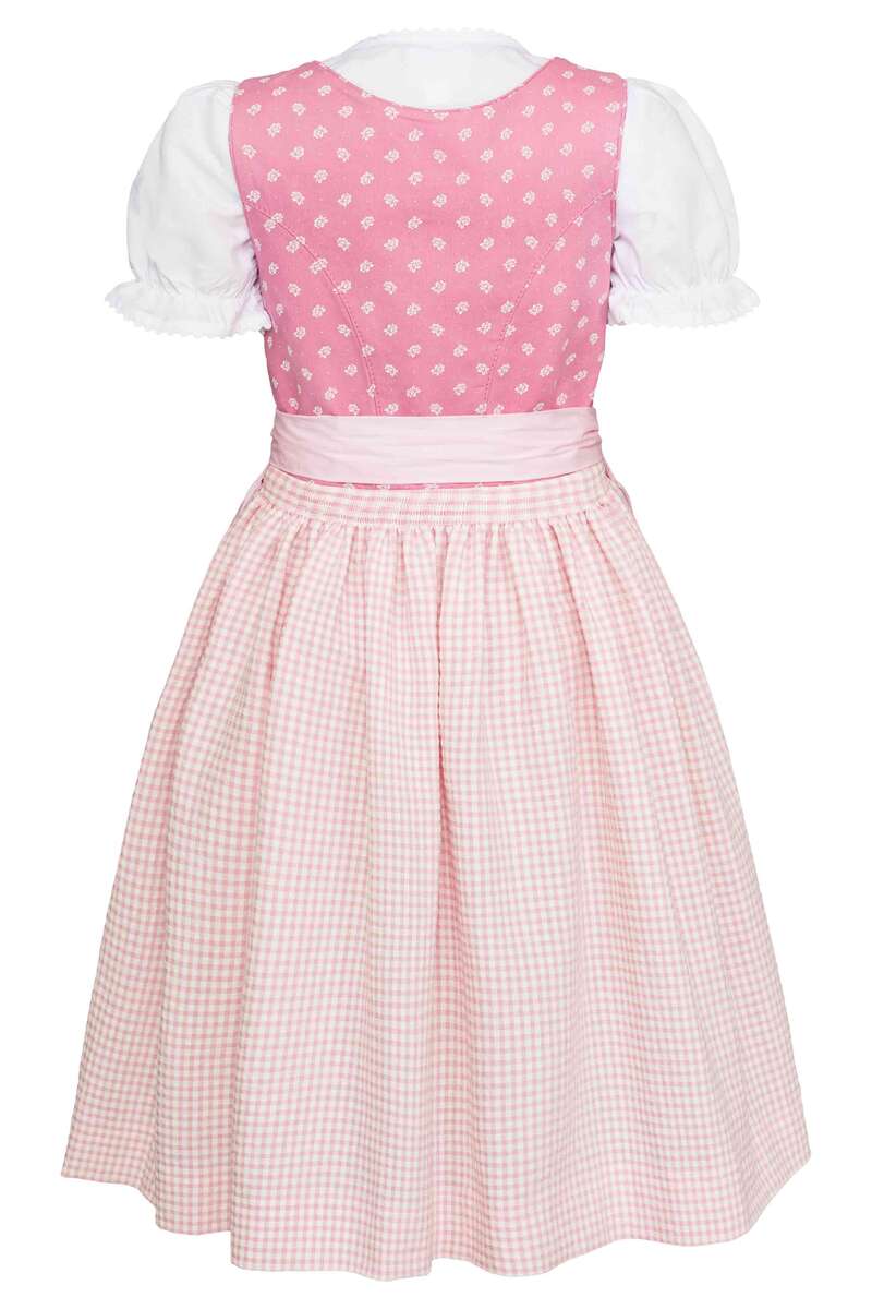 Kinder Dirndl mit Bluse rosa Bild 2