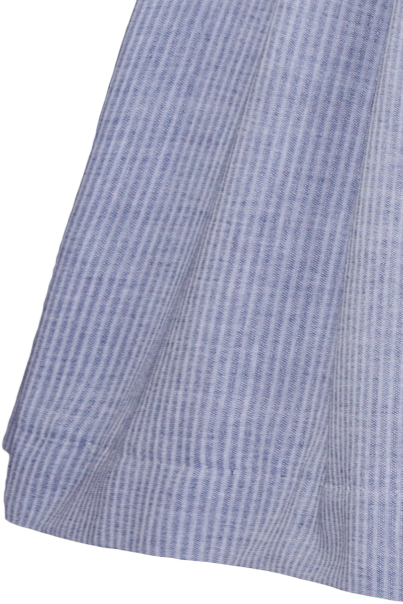 Kinderdirndl mit Steifen, floraler Schrze und Bluse blau Bild 2