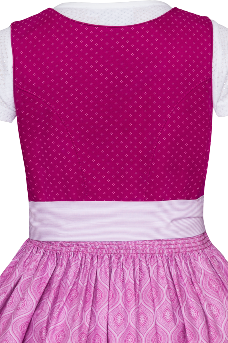 Kinder Baumwolldirndl mit Bluse beere Bild 2