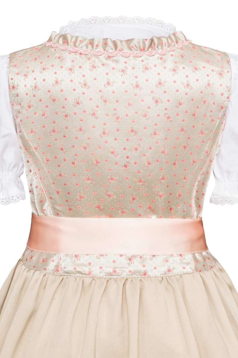 Baby Mdchen Dirndl geblmt mit Bluse Rosa Bild 2