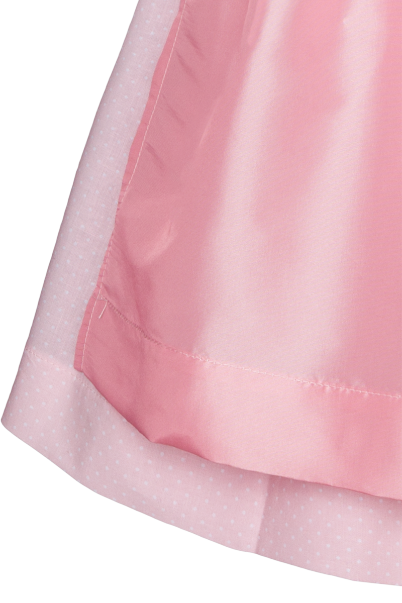 Kinderdirndl mit Bluse und Blumenmuster rosa Bild 2