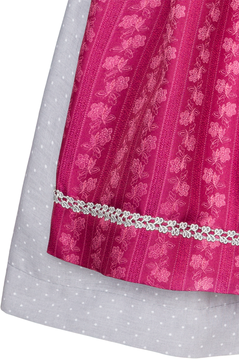 Kinderdirndl mit Blumenmuster und Bluse trkis/beere Bild 2