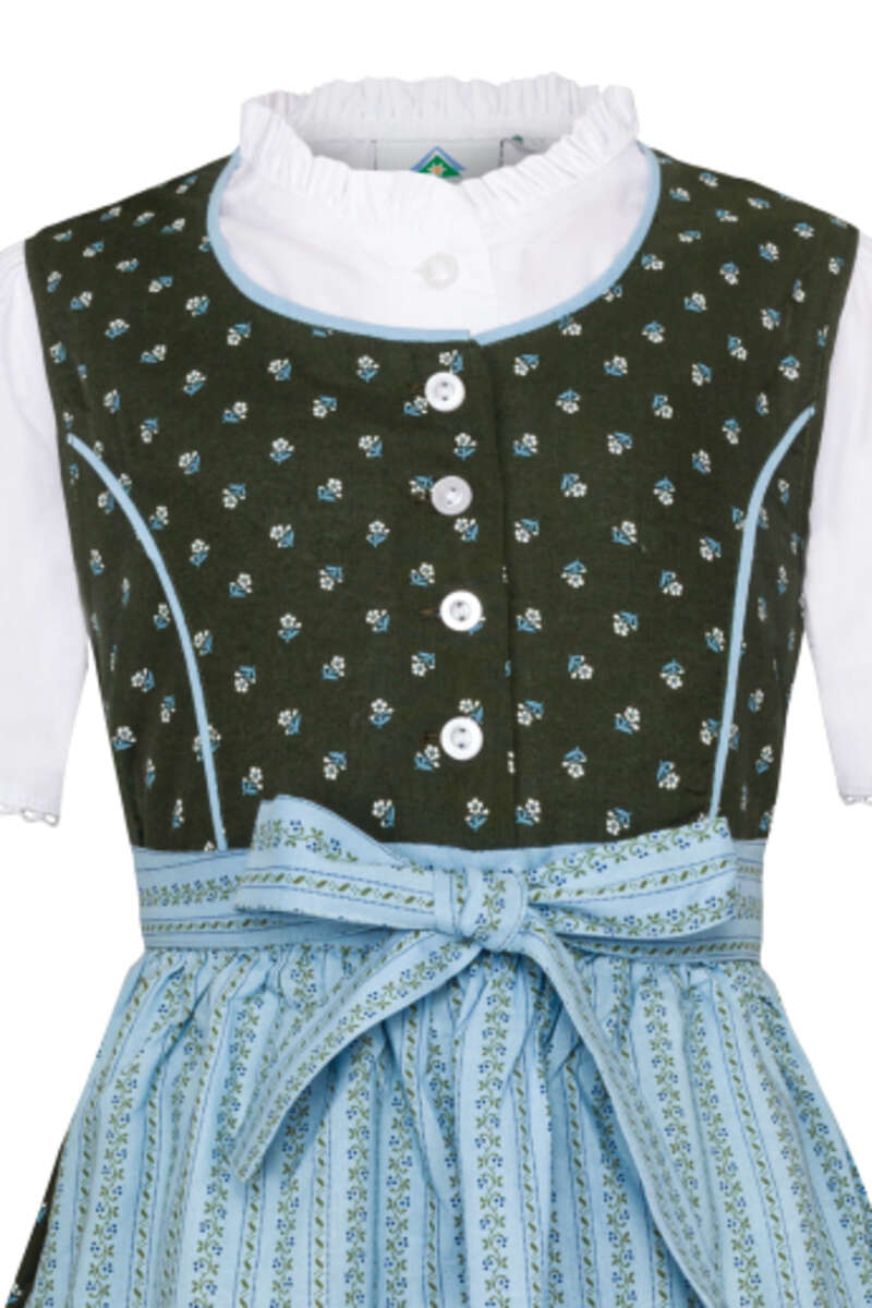 Kinder Baumwolldirndl mit Bluse tanne Bild 2