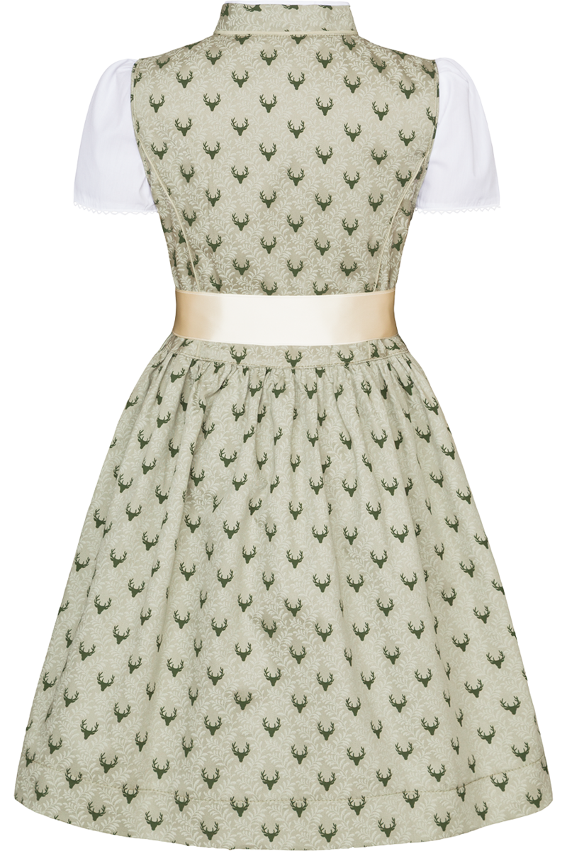 Kinderdirndl mit Bluse und Hirschmuster grn Bild 2