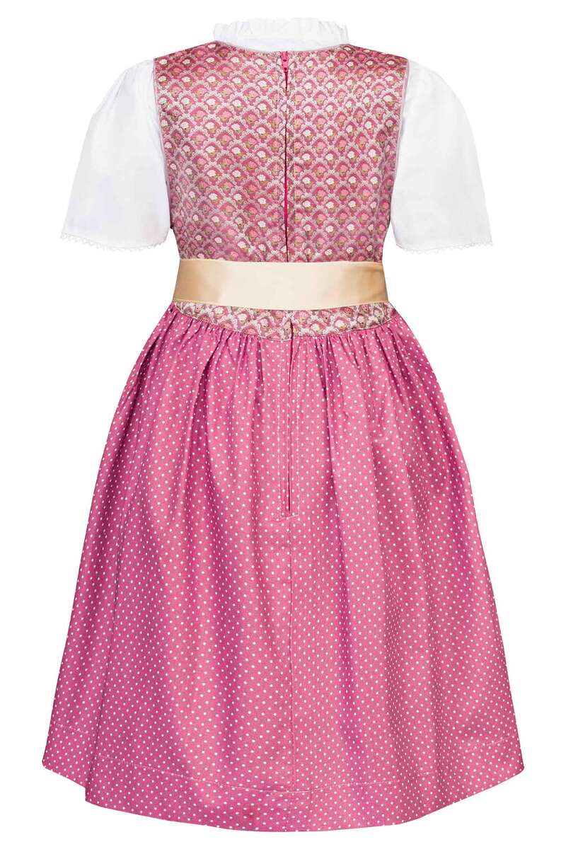 Baby Kinder Teenie Dirndl mit Bluse beere Bild 2