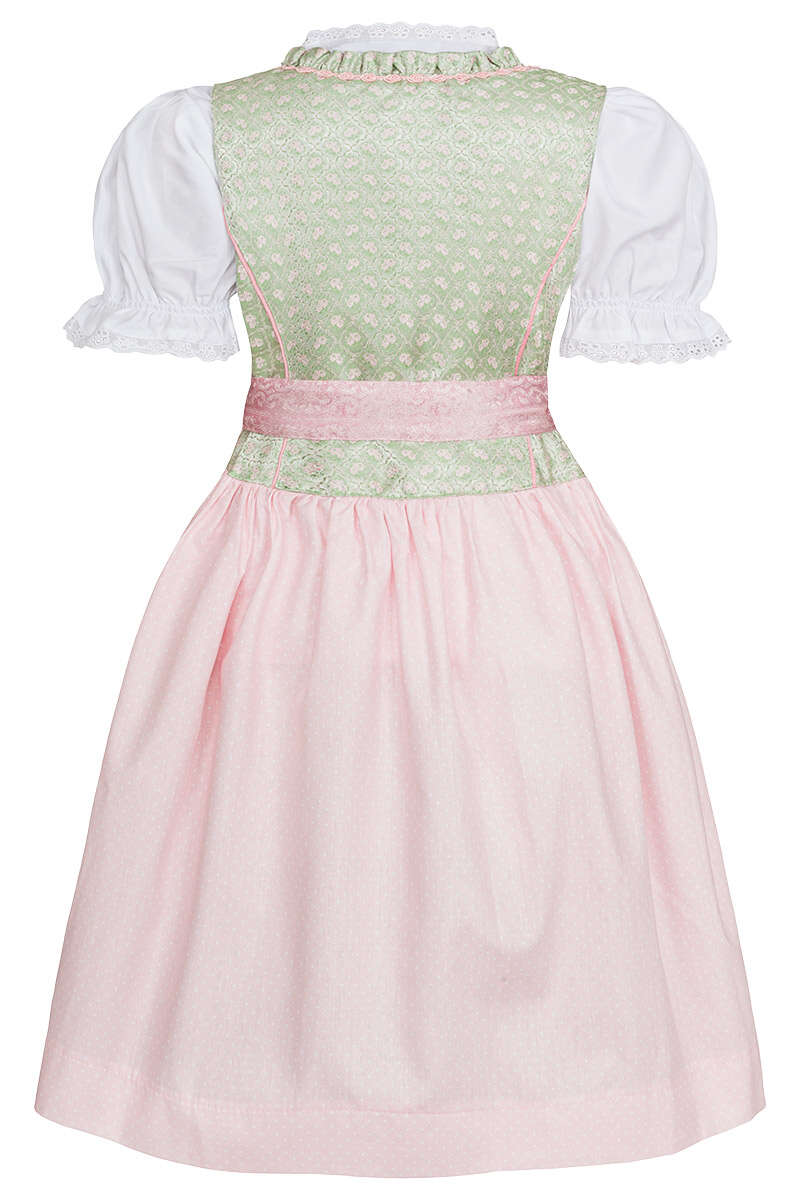 Mdchen Dirndl hellgrn rosa Bild 2