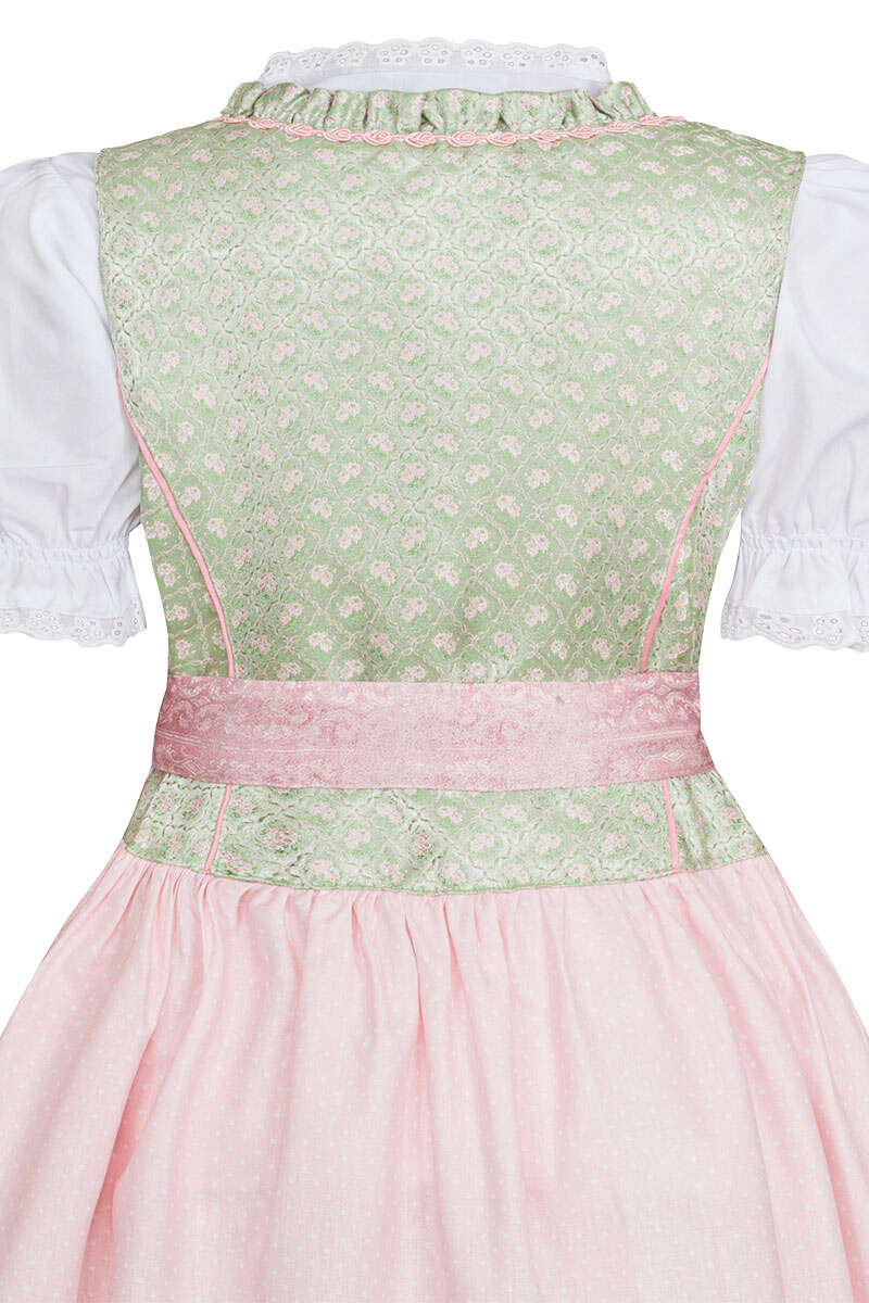 Mdchen Dirndl hellgrn rosa Bild 2