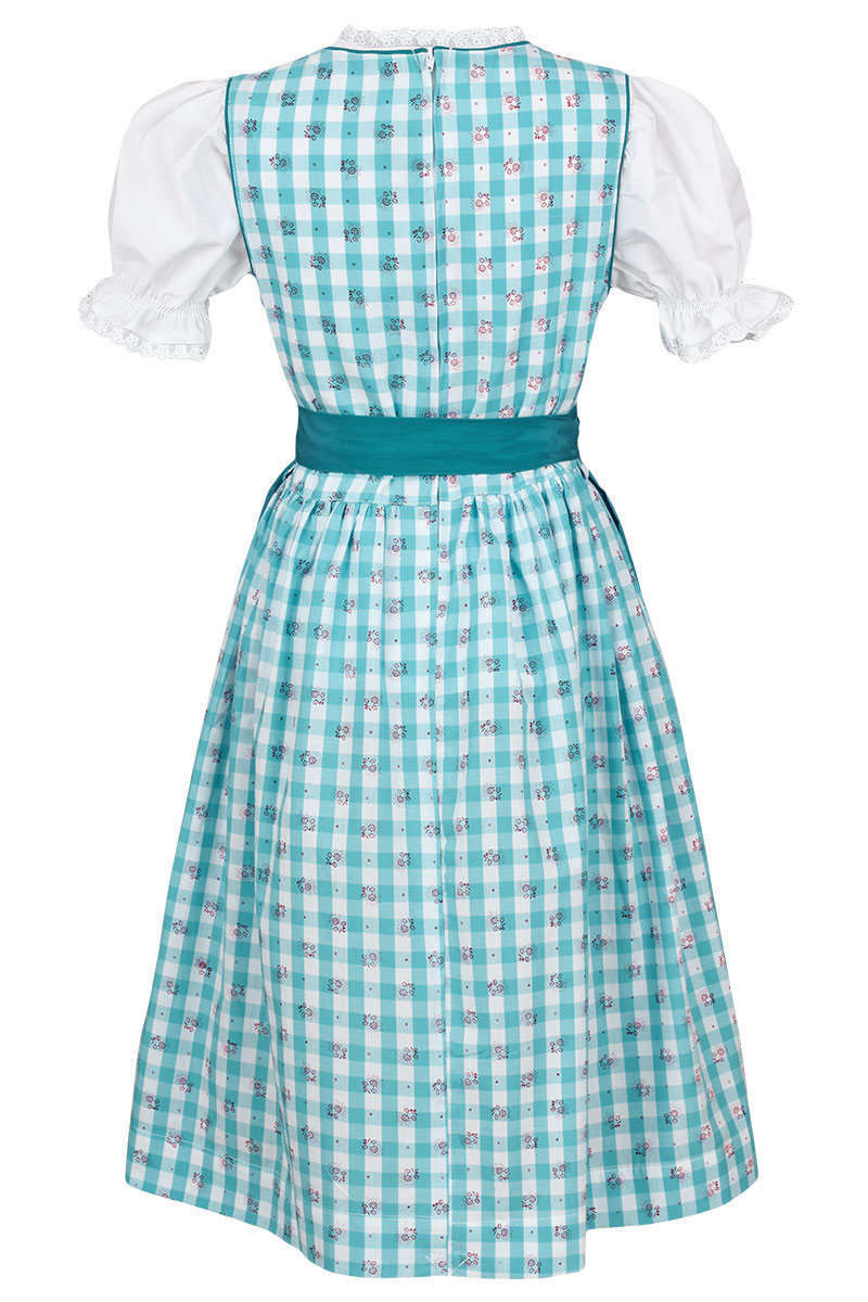 Kinderdirndl mit Bluse trkis Bild 2