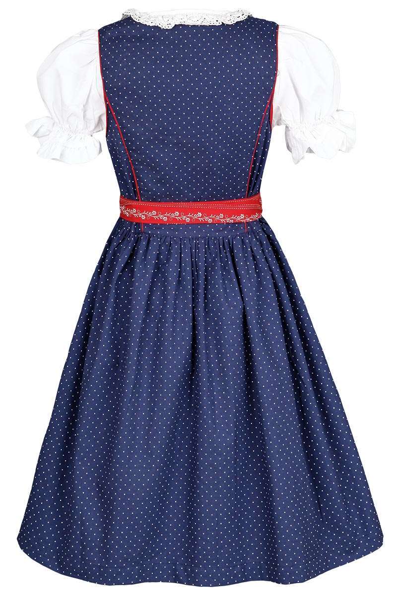 Kinderdirndl mit Bluse marine Bild 2