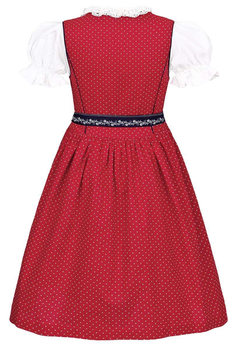 Kinderdirndl mit Bluse rot Bild 2