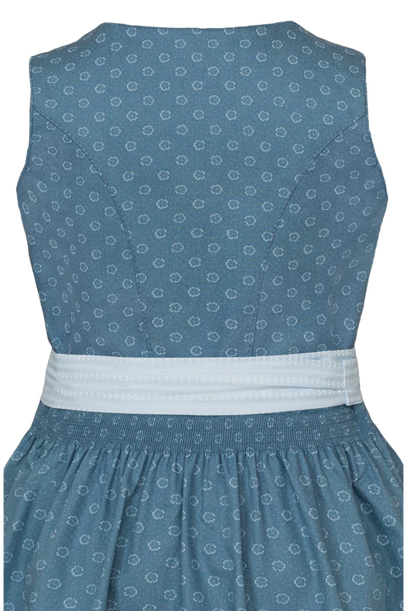 Kinderdirndl aus Baumwolle petrol Bild 2
