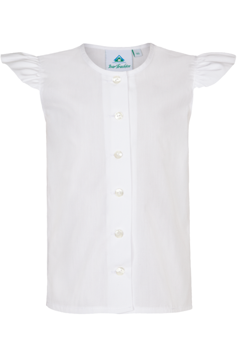 Kinder Dirndlbluse mit Flgelarm wei