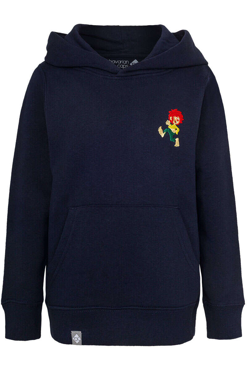 Kinder-Kapuzen-Hoodie 'Grantig by Nature' mit Pumuckl dunkelblau