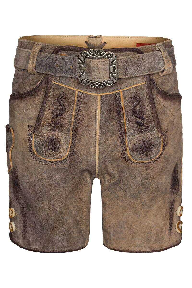 Kinder Lederhose mit Grtel jeen