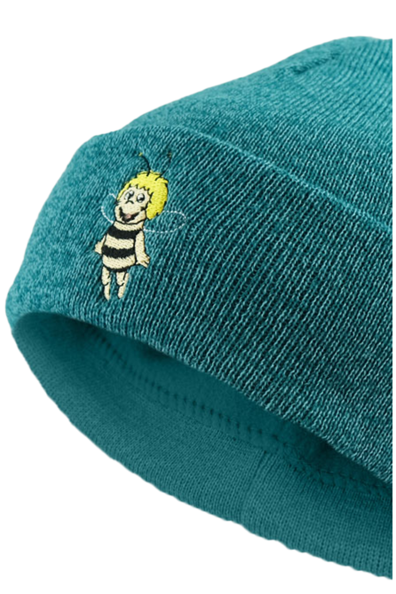 Kinder Strickmtze Biene Maja dunkeltrkis Bild 2