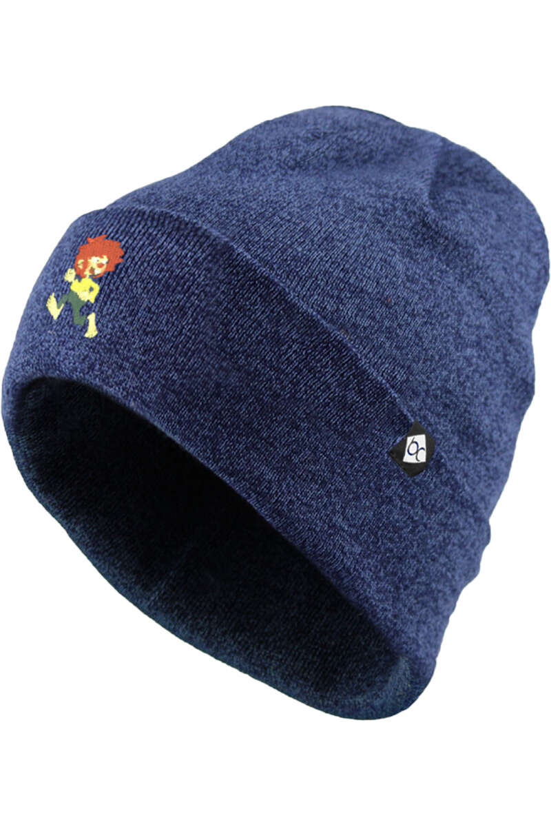 Kinder Strickmtze Pumuckl blau