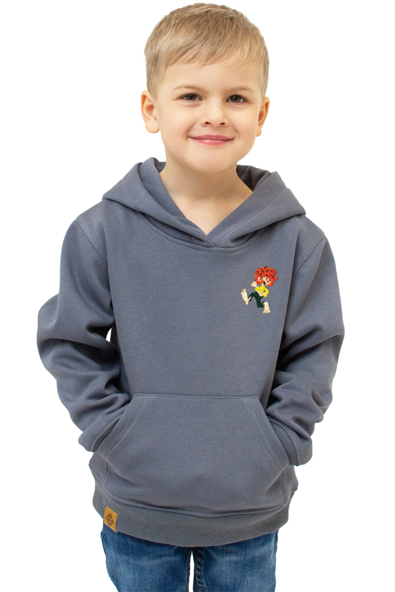 Kinder Hoodie Pumuckl 'Grantig by nature' graublau Bild 2