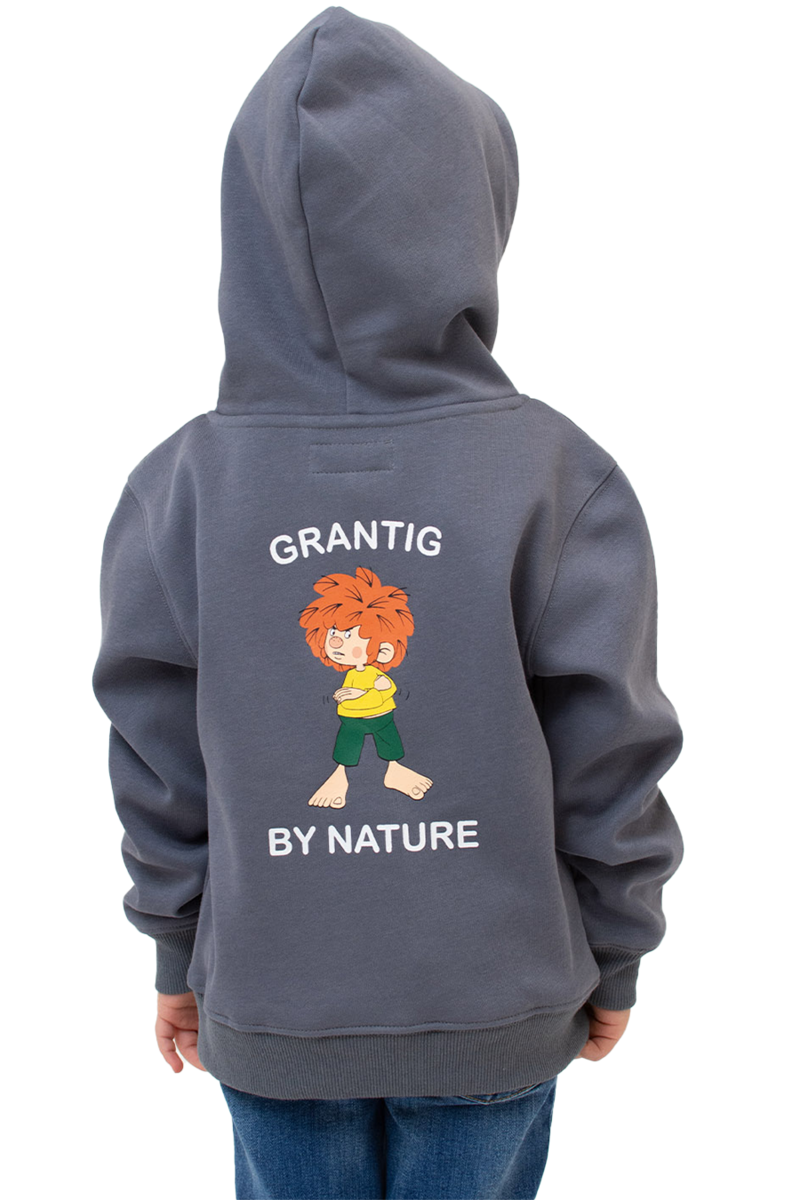 Kinder Hoodie Pumuckl 'Grantig by nature' graublau Bild 2