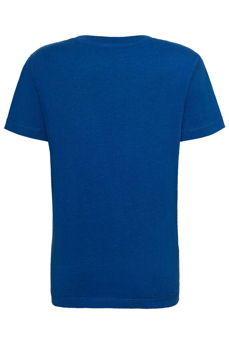 Kinder T-Shirt mit Pumuckl in den Bergen blau Bild 2