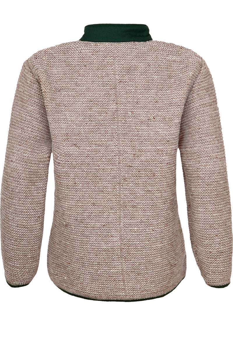 Kinder Strick-Jacke berber braun grn Bild 2