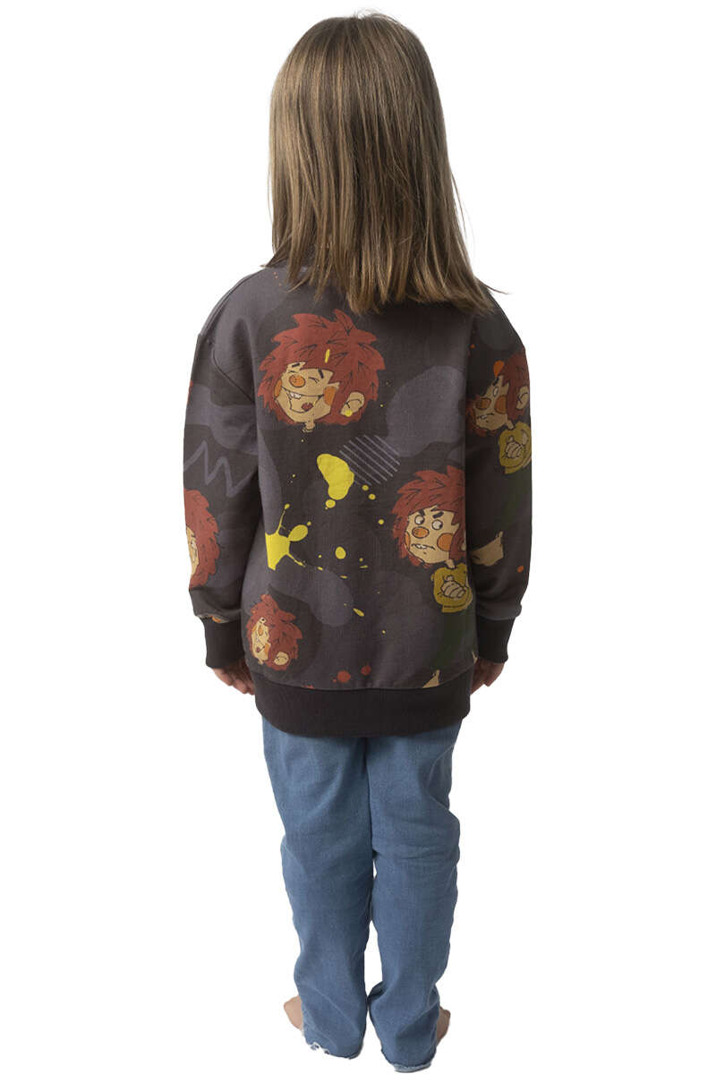 Kinder Sweater 'Pumuckl malt' dunkelblau Bild 2