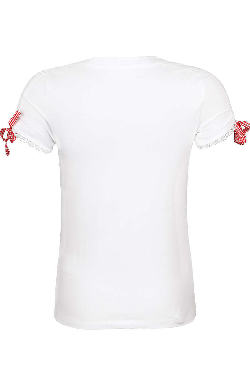 Kinder Trachten T-Shirt Herz Weiß Bild 2