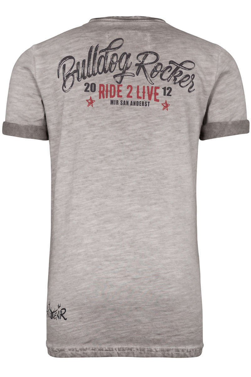 Kinder Trachten T-Shirt mit Bulldog mud hellbraun Bild 2