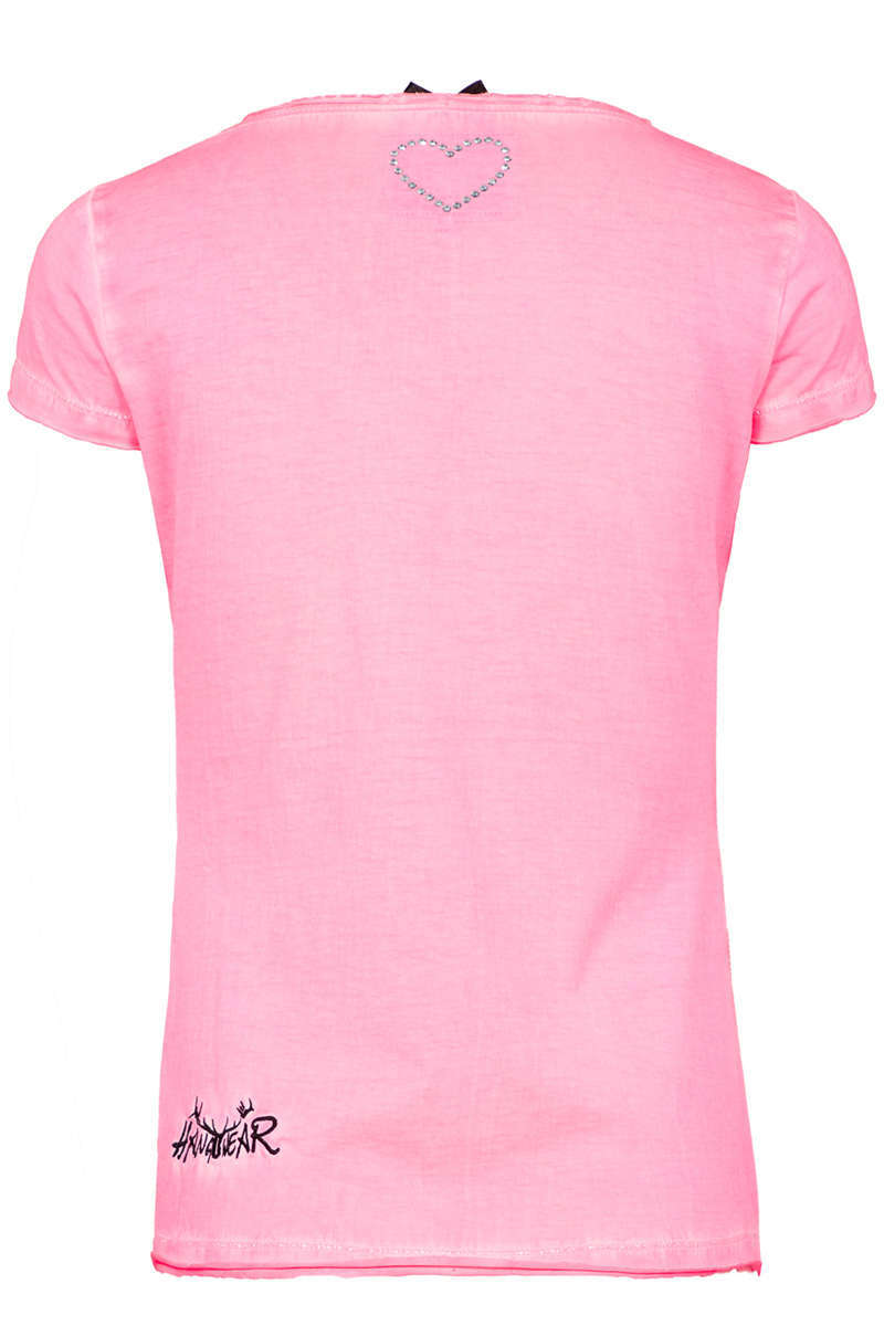 Mdchen Trachtenshirt Edelweiss pink Bild 2