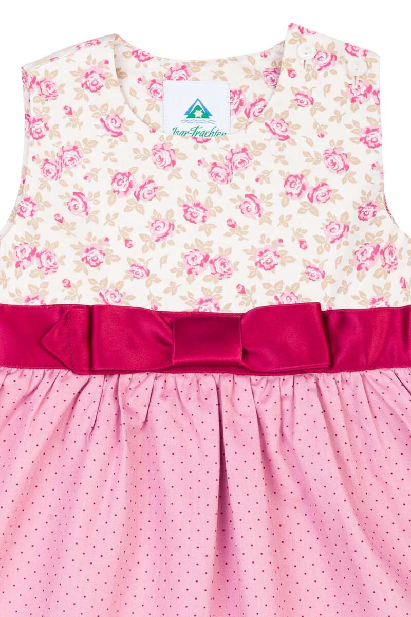 Baby Mädchen Trachtenkleid mit Punkten Rosa Bild 2