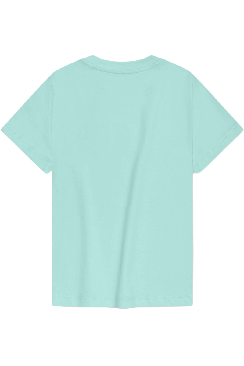 Kinder T-Shirt mit Dackelstickerei 'Dackelexpress' hellblau Bild 2