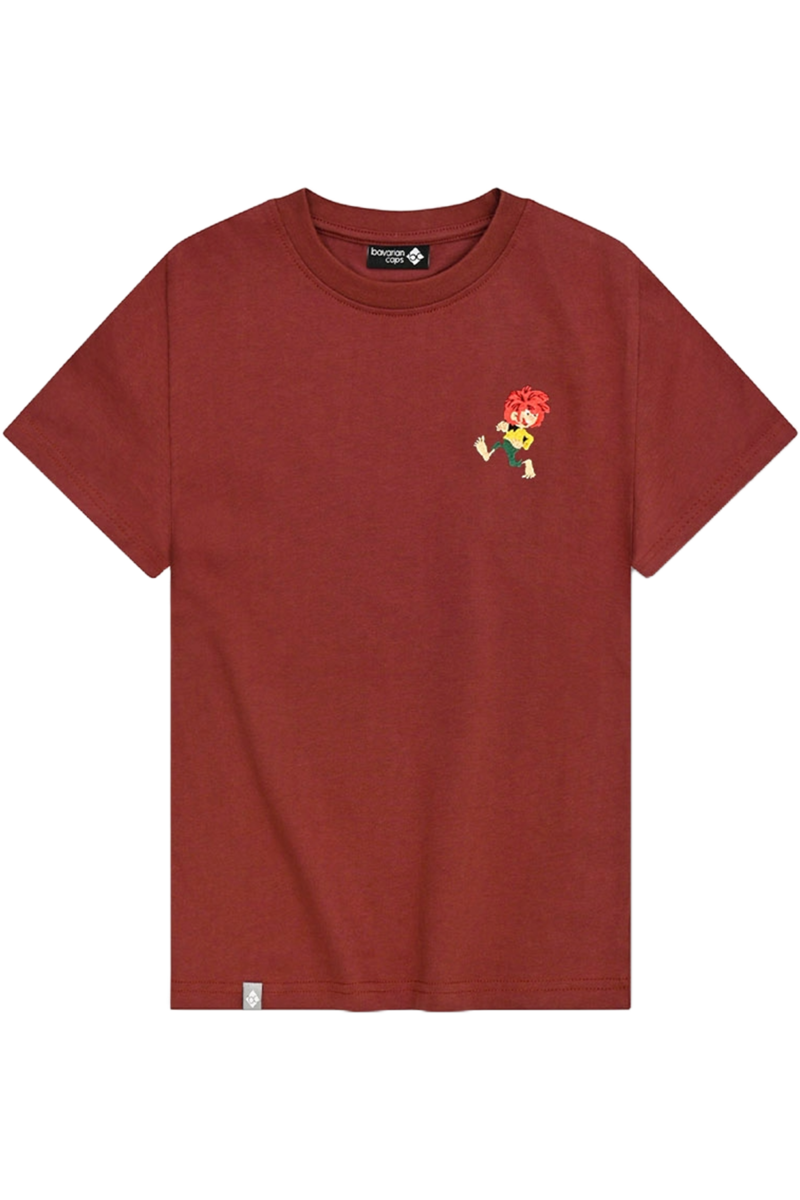 Kinder T-Shirt Pumuckl 'Grantig by nature' dunkelrot