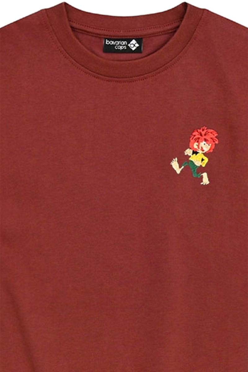 Kinder T-Shirt Pumuckl 'Grantig by nature' dunkelrot Bild 2