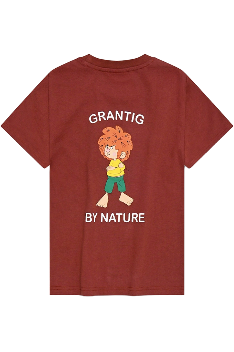 Kinder T-Shirt Pumuckl 'Grantig by nature' dunkelrot Bild 2