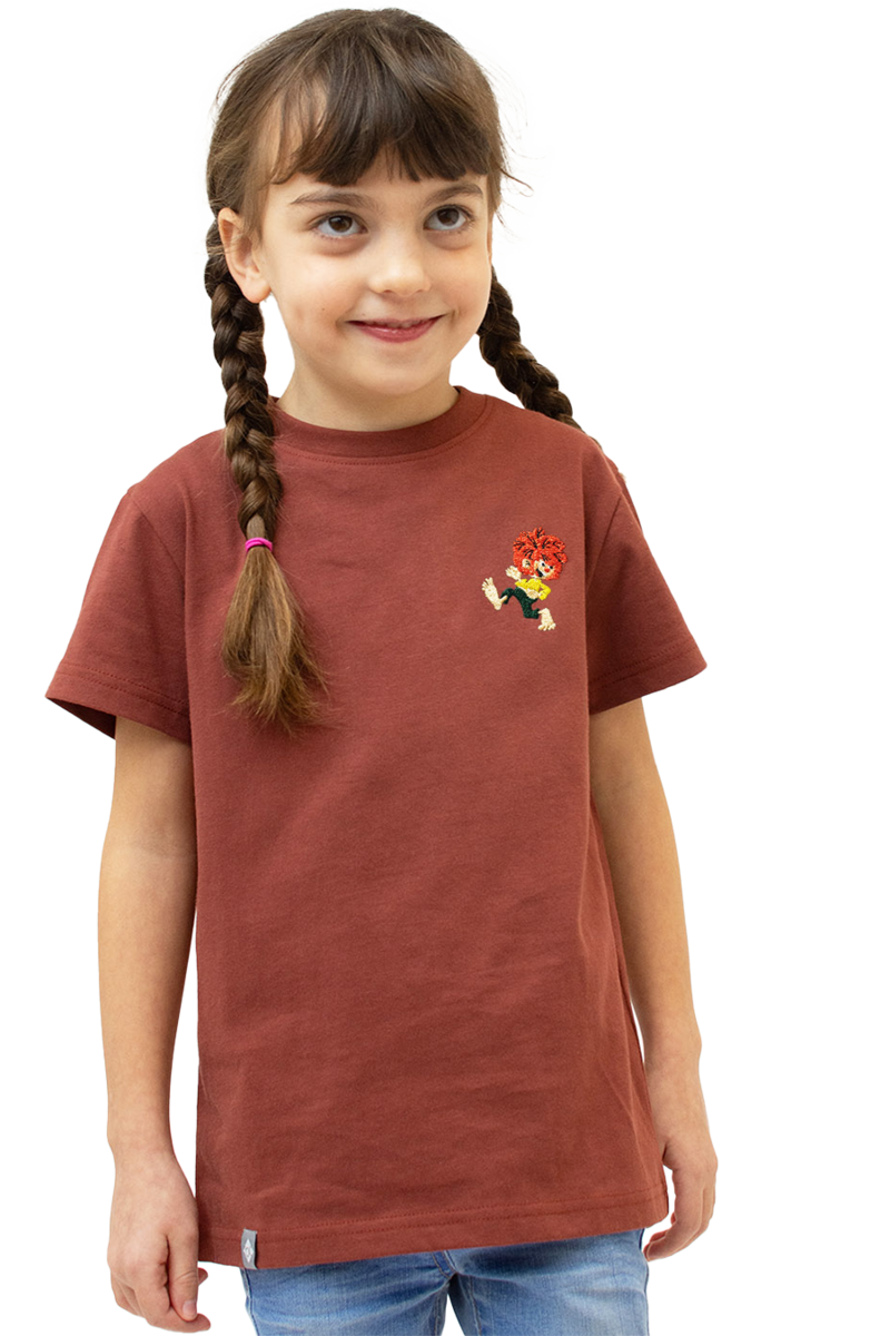 Kinder T-Shirt Pumuckl 'Grantig by nature' dunkelrot Bild 2