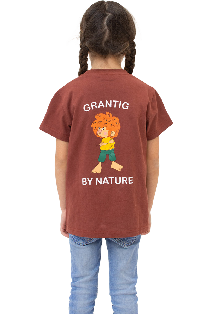 Kinder T-Shirt Pumuckl 'Grantig by nature' dunkelrot Bild 2