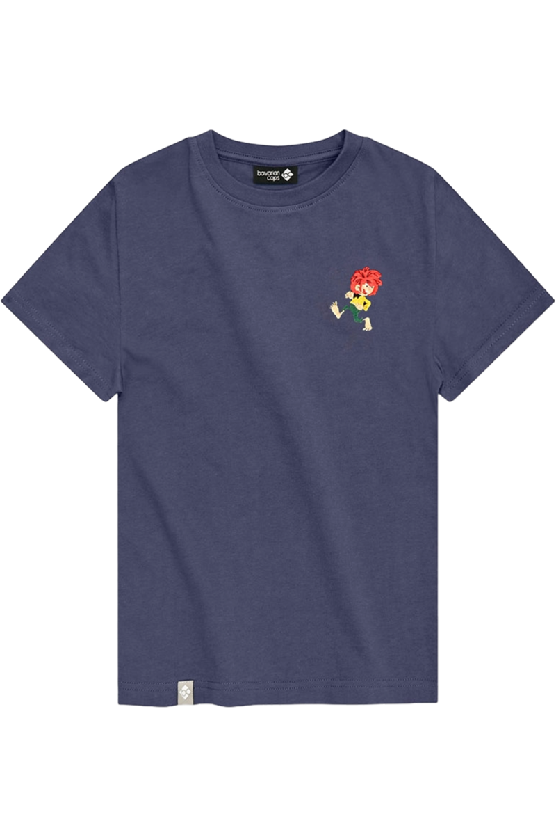 Kinder T-Shirt Pumuckl 'Grantig by nature' graublau