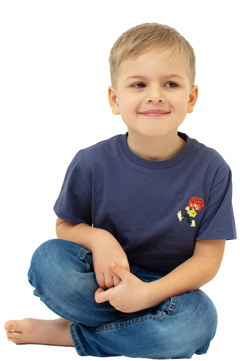 Kinder T-Shirt Pumuckl 'Grantig by nature' graublau Bild 2