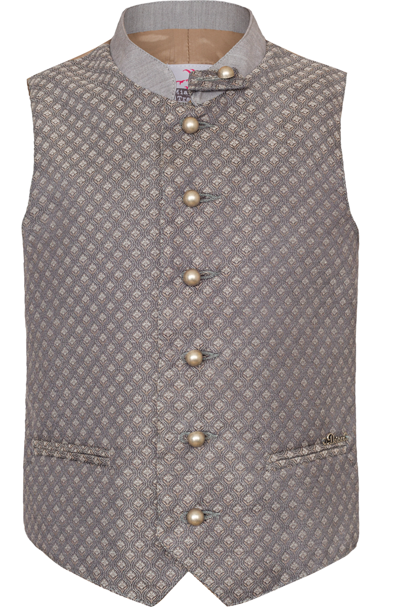 Kinder Trachtenweste taupe