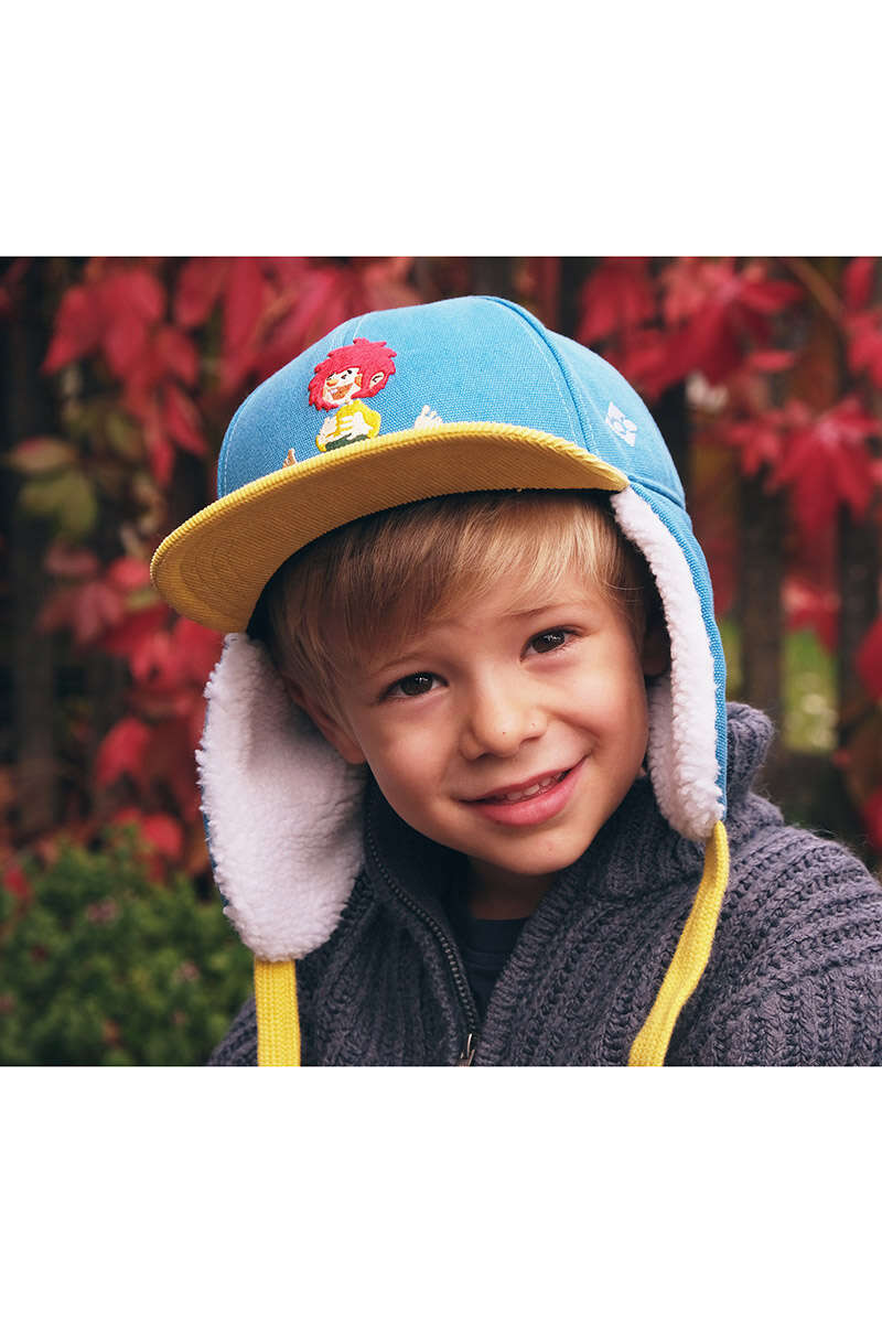 KIDS Strapback Cap 'PUMUCKL' mit Ohrenwrmern blau Bild 2