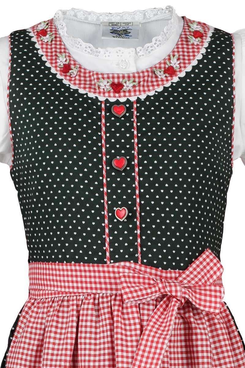 Kinderdirndl grn mit Bluse Bild 2