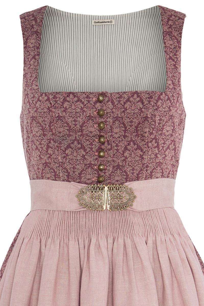 Midi Dirndl altrosa lotusrosa Bild 2