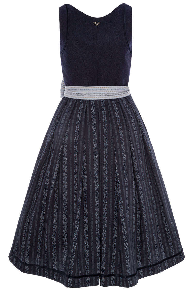 Midi Dirndl mit bayrischem Lodenmieder Phantom Blue Bild 2