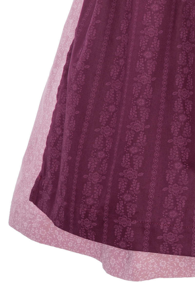 Baumwolldirndl hochgeschlossen mit Schchen Mauve Bild 2