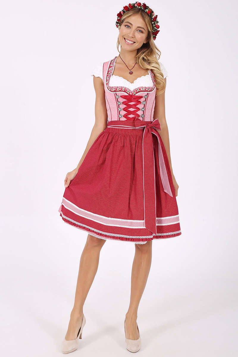 Mini Dirndl rot Bild 2