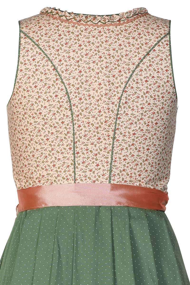 Dirndl Mini Blmchen altrosa grn Bild 2