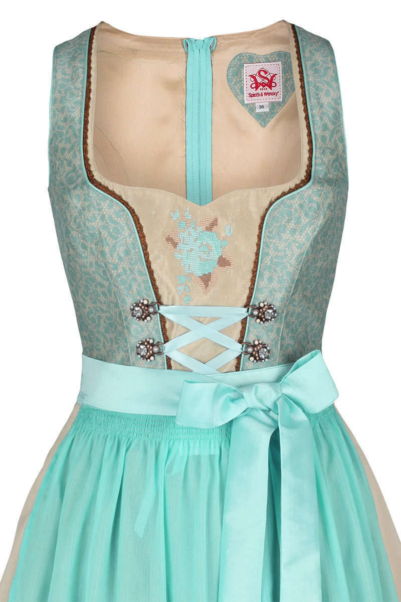 Dirndl mini aqua beige Bild 2