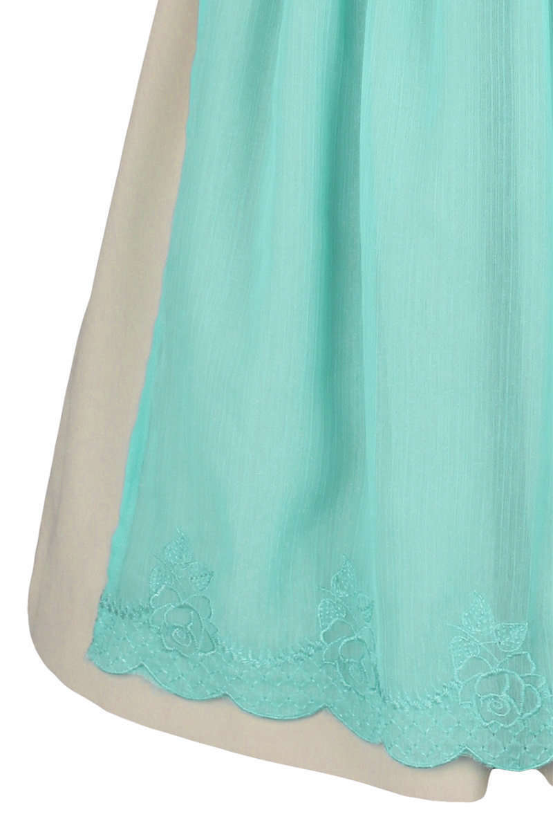 Dirndl mini aqua beige Bild 2