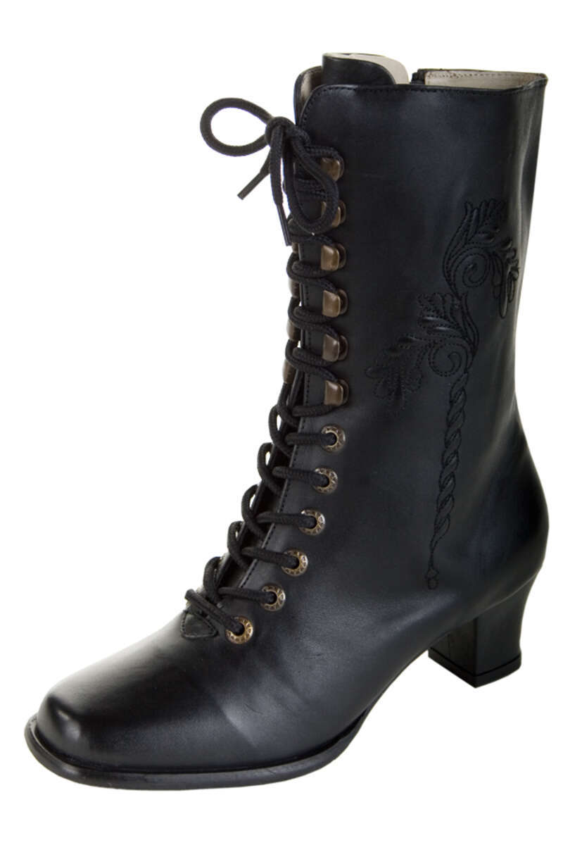 Stiefel schwarz Leder 'Bettina'