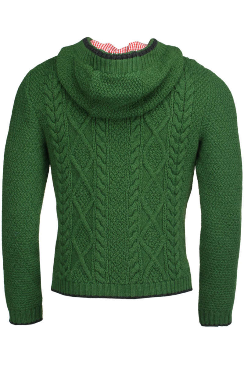 Strickjacke mit Kapuze grn 'Luke' Bild 2