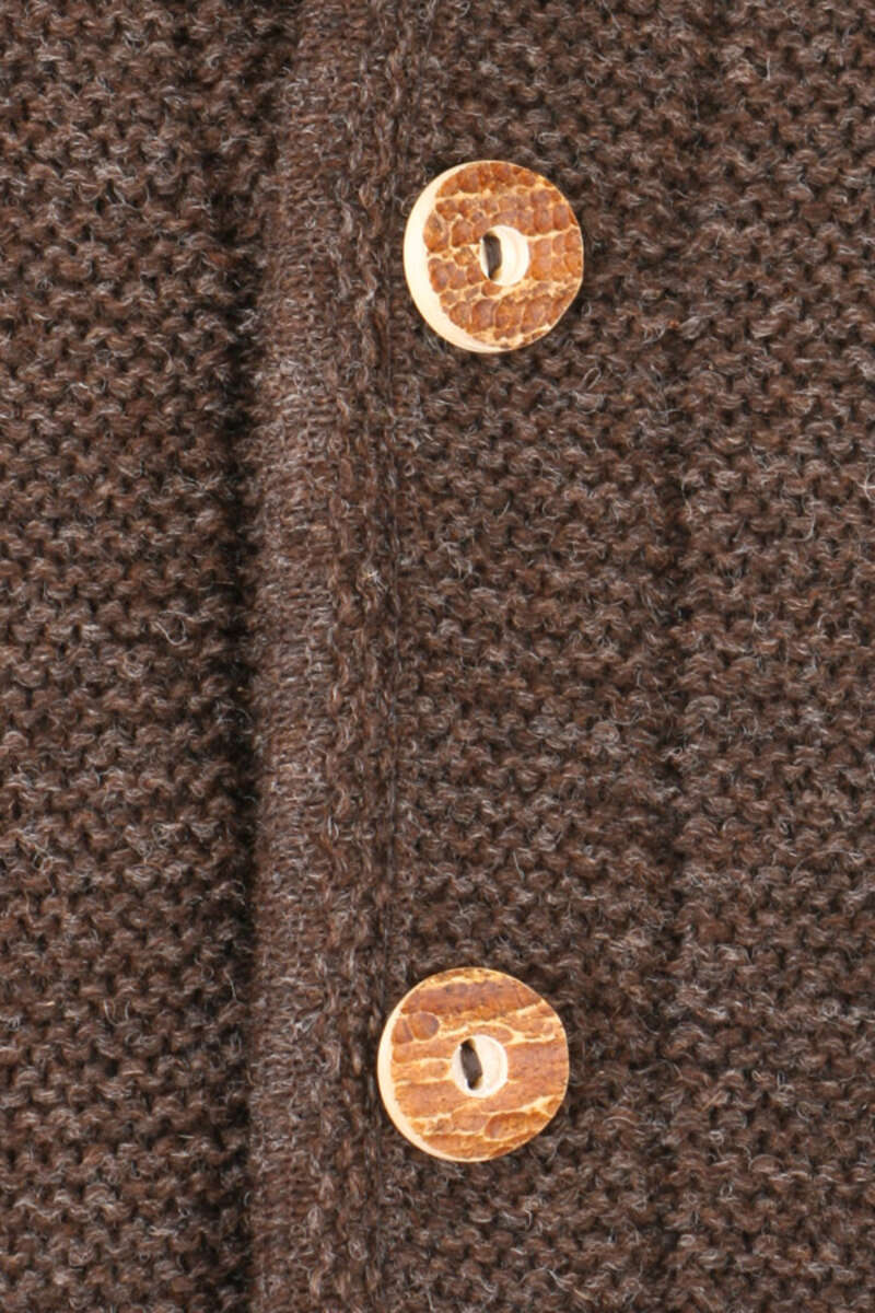 Trachten Strickweste dunkelbraun 'Matthias' Bild 2